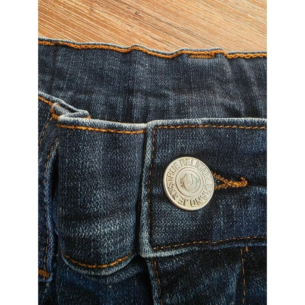 True Religion Jeans Men Sz 31 Blue Ricky Relaxed Straight Washed 5 Pocket Modern